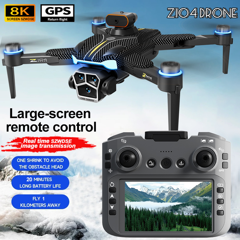 Drone Gps Mount - Xiaomi Z104 GPS測位ドローン 8K HD空撮デュアルカメラ ブラシレスクアッドローター