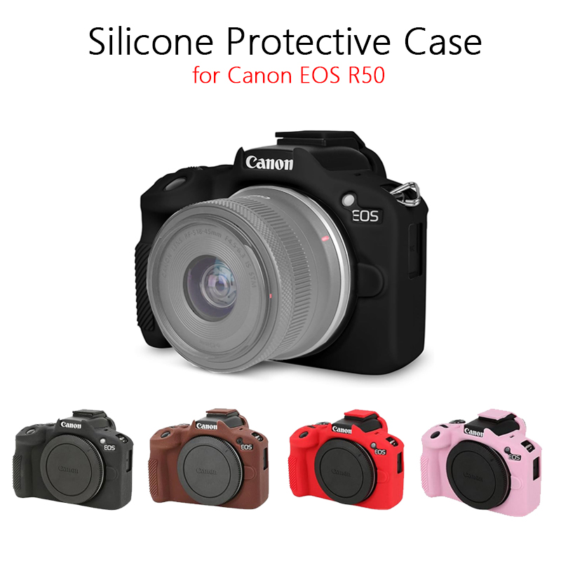 Canon Camera Eos R50 - キヤノン EOS R50 用シリコン保護ケース 防水耐衝撃シリコンケース キヤノン