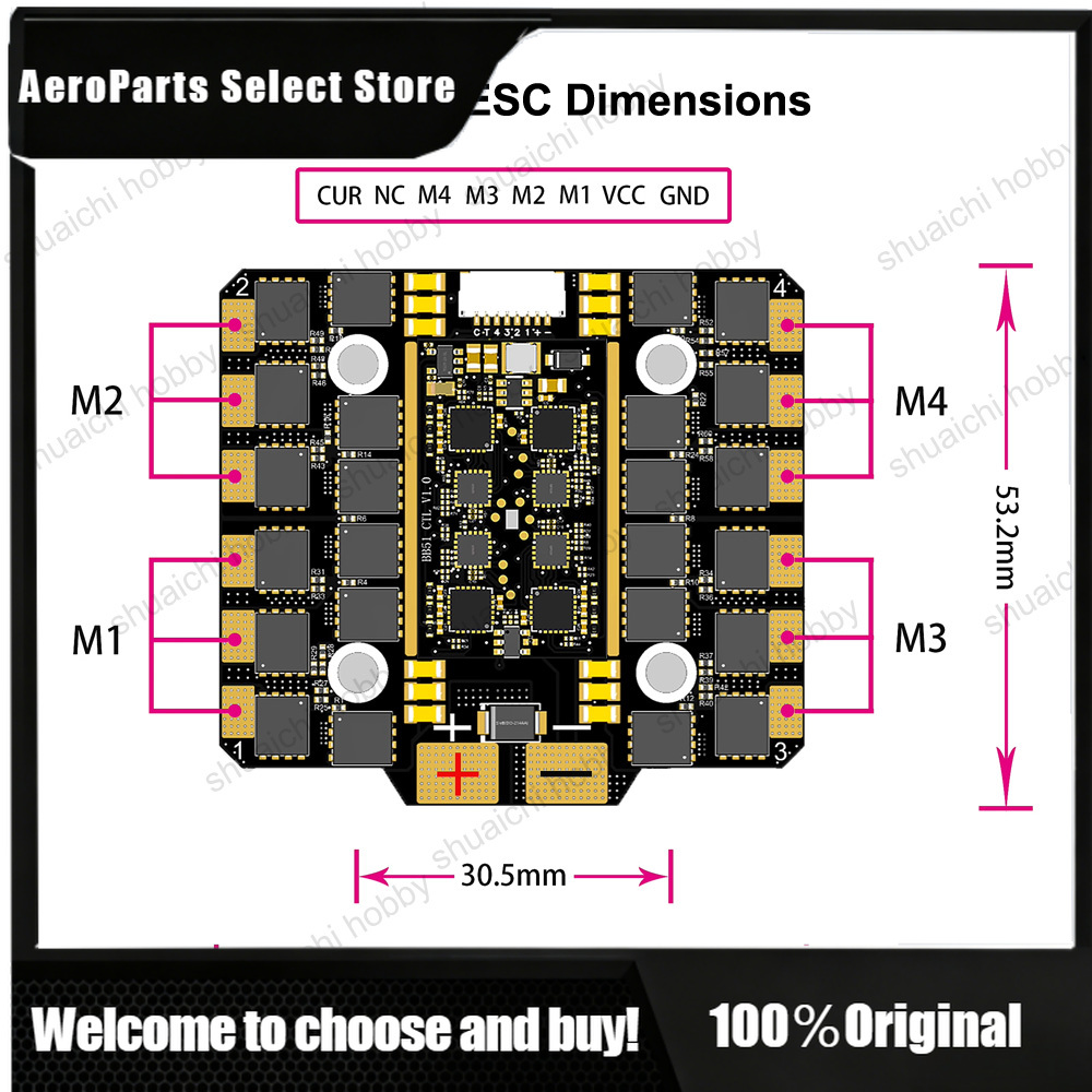 Drone Esc - HA 3-8S Lipo F405 V3 FC&ESCスタック