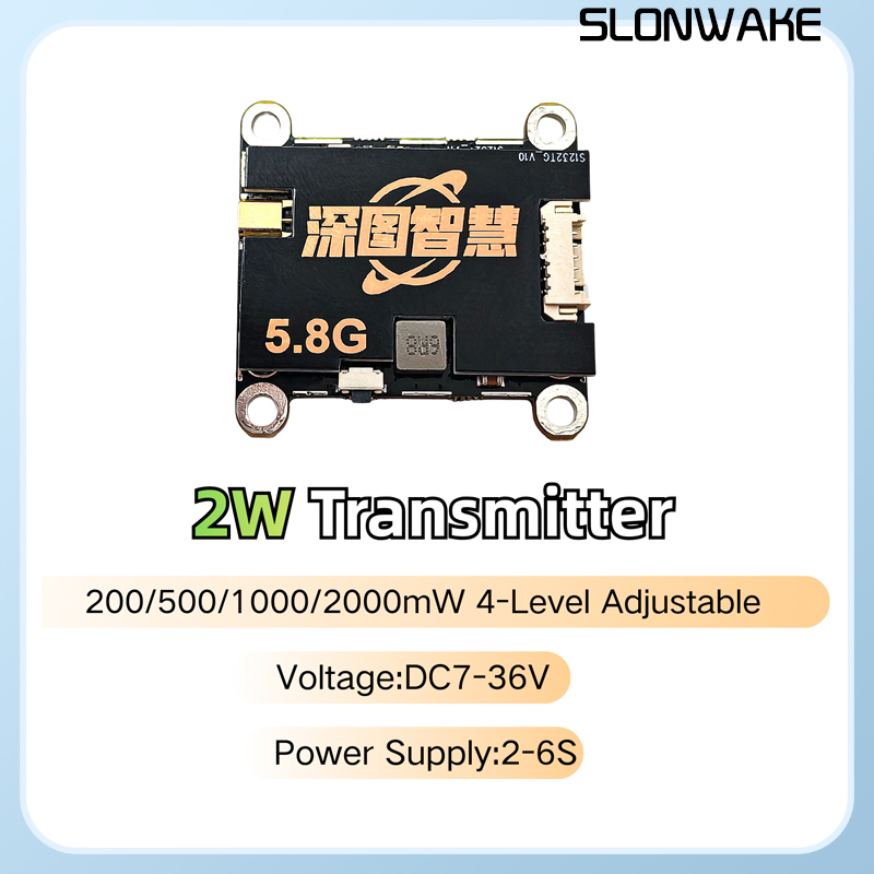 SLONWAKE 5.8G 56CH 2W 送信機 VTX  - Drone Frame のレビューと価格