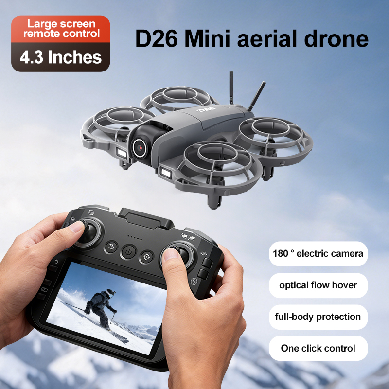 D26 ドローン 4K 空撮HD 180 °   カメラ付き - Drone Charger のレビューと価格