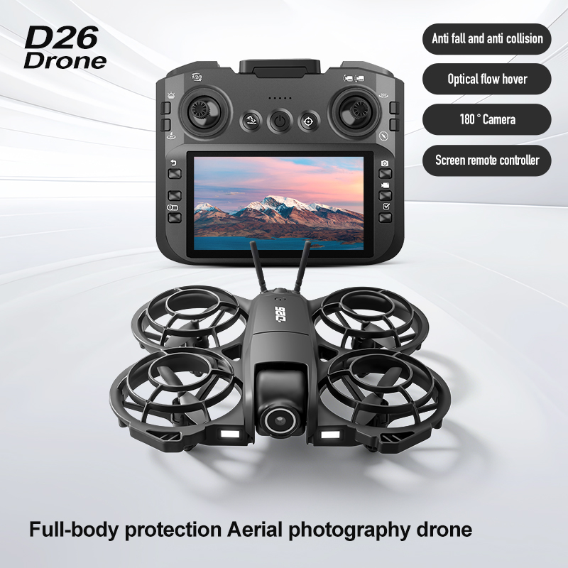 D26 ドローン 4K 空撮HD 180 °   カメラ付き - Drone Charger のレビューと価格