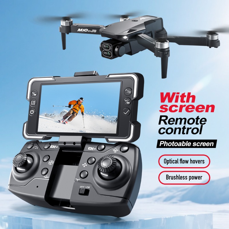 M10カメラドローン、画面付きリモコン、デュアルカメラ、オプ - Drone Charger のレビューと価格