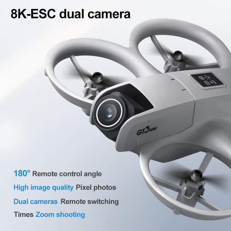 新型 GT3 スクリーン搭載ミニドローン 8K HD カメラ - Drone Esc のレビューと価格